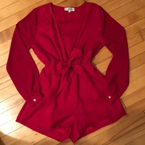 Red romper